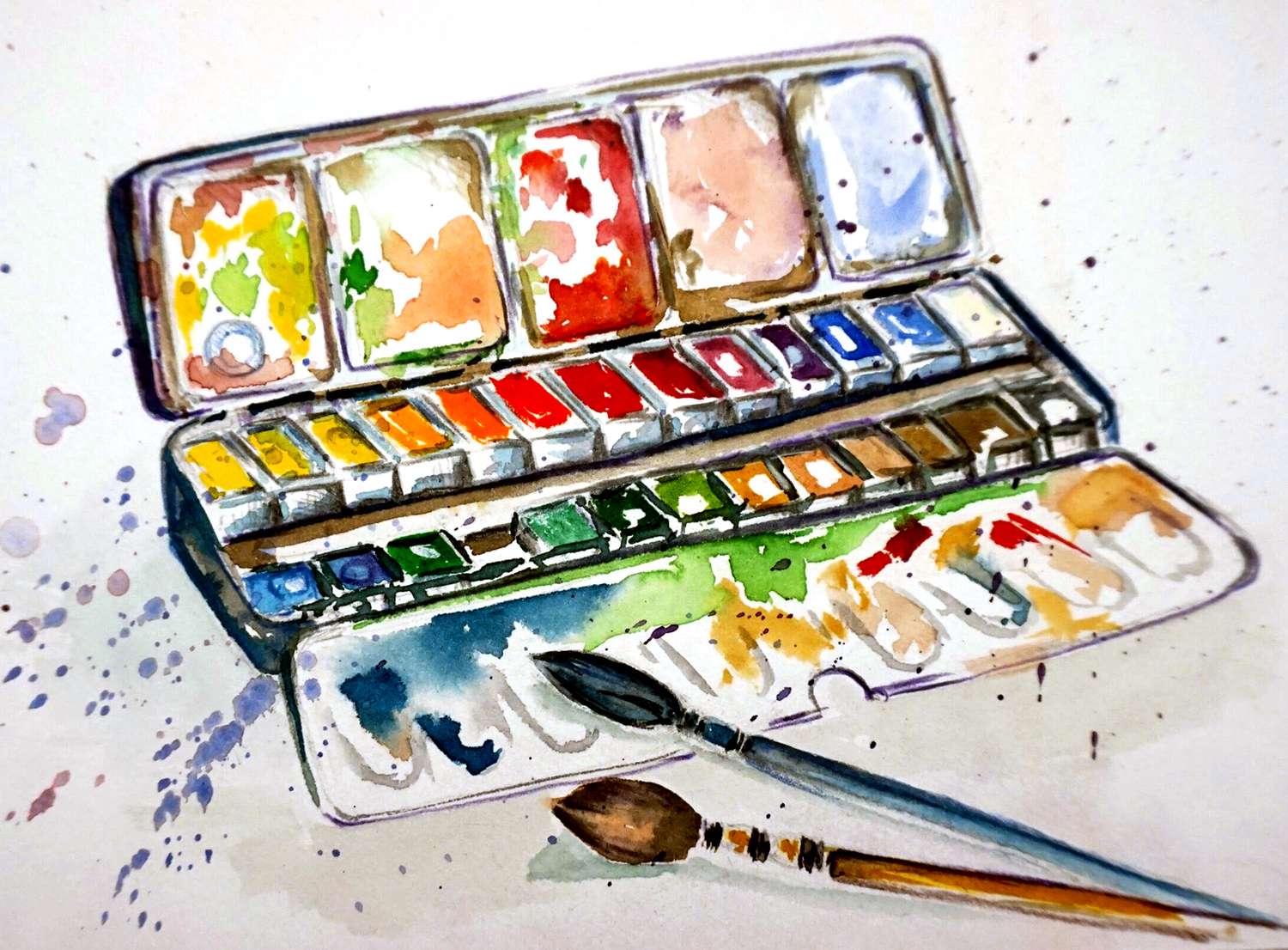 Visuel pour le stage aquarelle