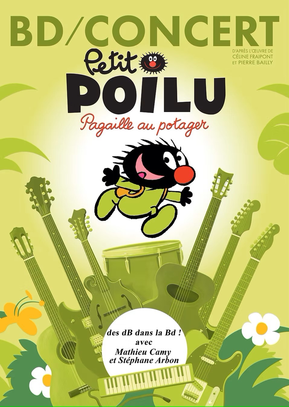 Affiche du BD Concert Petit Poilu Pagaille au potager